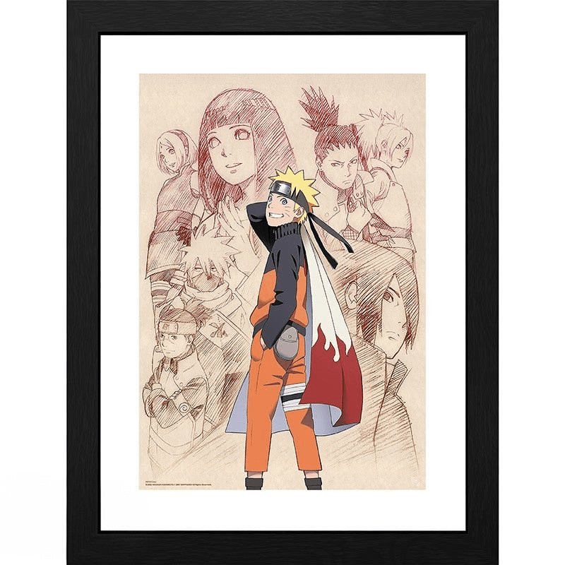 Naruto Shippuden ingelijste poster – Naruto & His Allies - Fans Geek Storeproduct_type#GB Eye