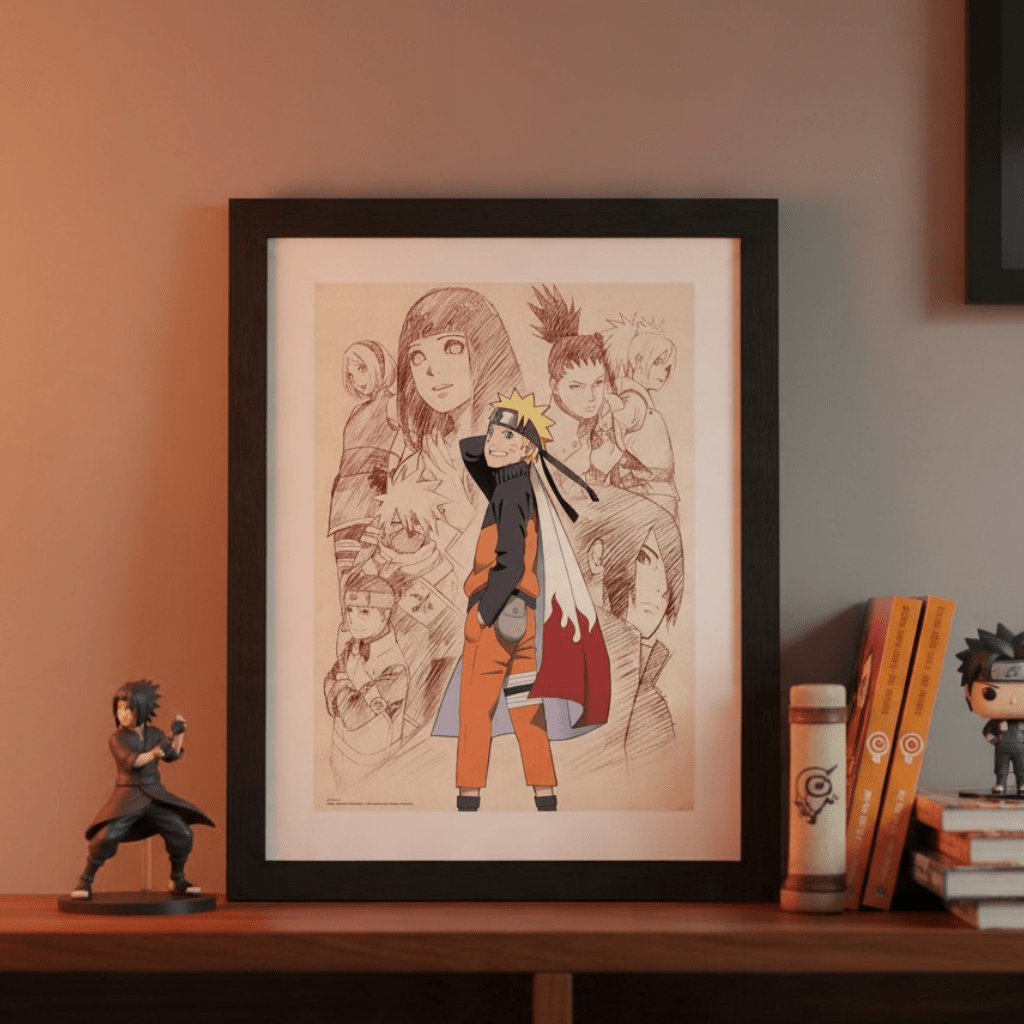 Naruto Shippuden ingelijste poster – Naruto & His Allies - Fans Geek Storeproduct_type#GB Eye