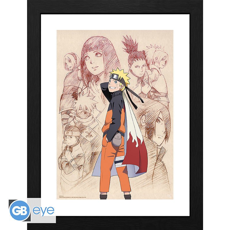 Naruto Shippuden ingelijste poster – Naruto & His Allies - Fans Geek Storeproduct_type#GB Eye