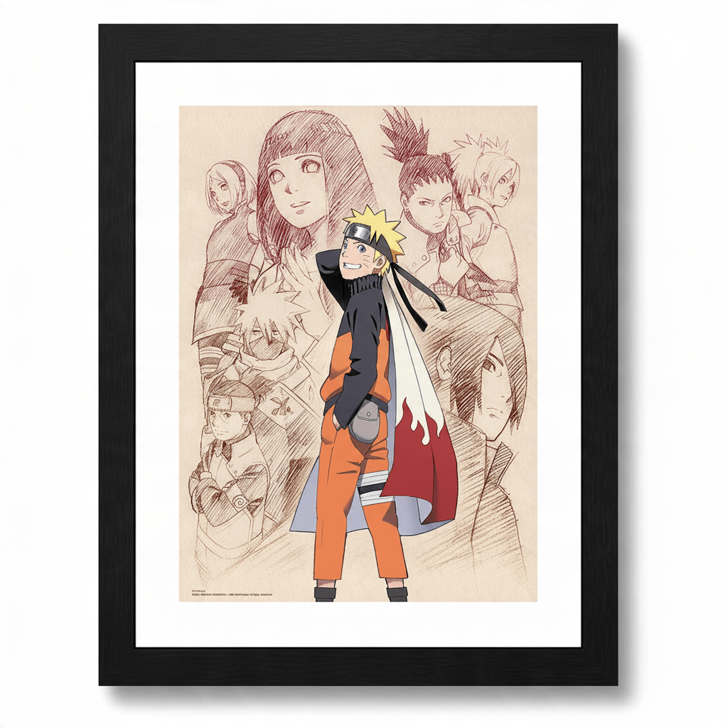 Naruto Shippuden ingelijste poster – Naruto & His Allies - Fans Geek Storeproduct_type#GB Eye