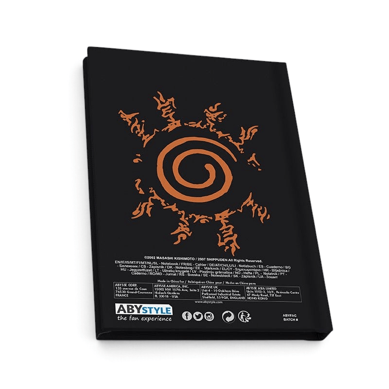 Naruto Shippuden Konoha cadeauset met glas, pin en notitieboekje - Fans Geek Storeproduct_type#ABYstyle
