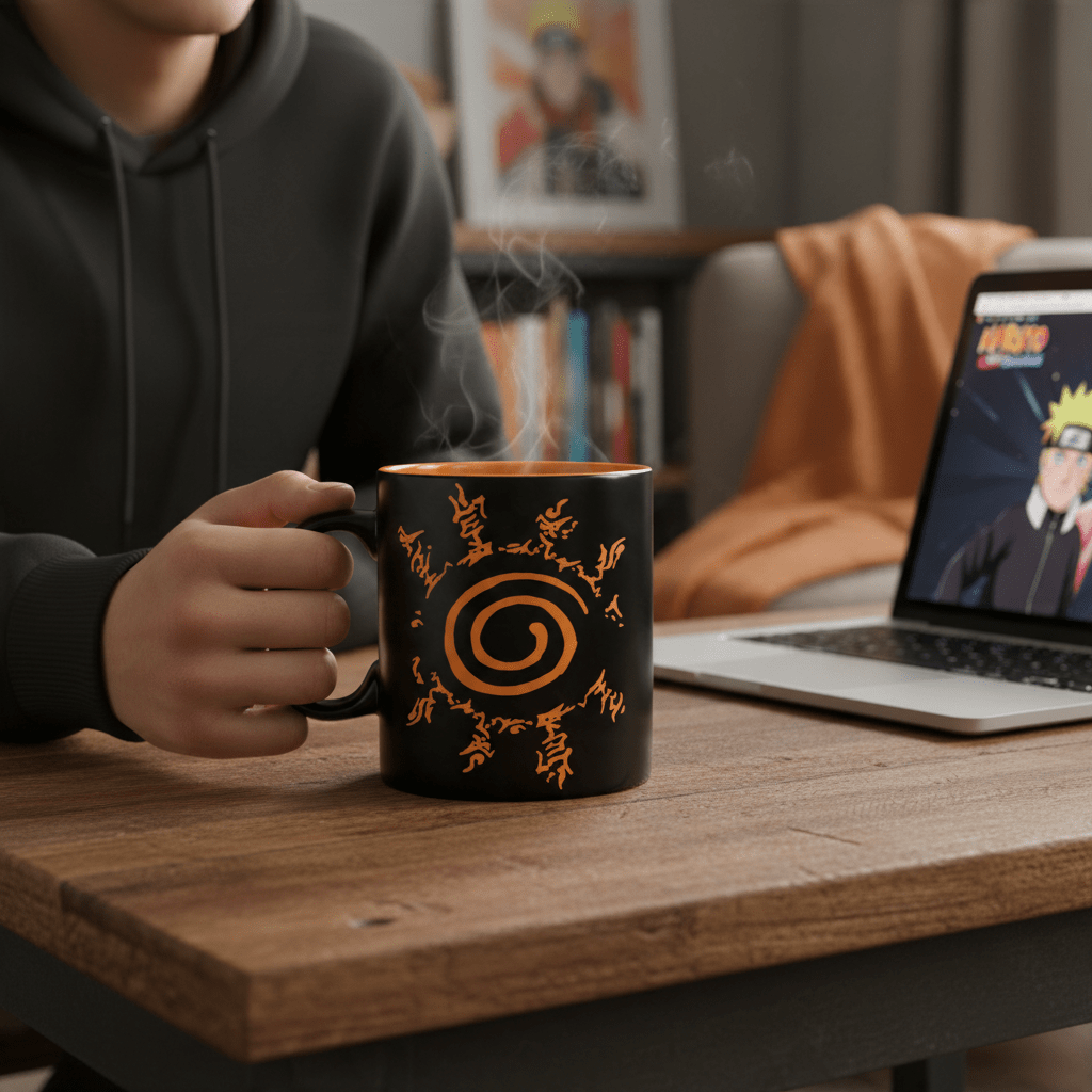 Naruto Shippuden mok – Konoha & Kyubi-zegel – 460 ml - Fans Geek Storeproduct_type#ABYstyle