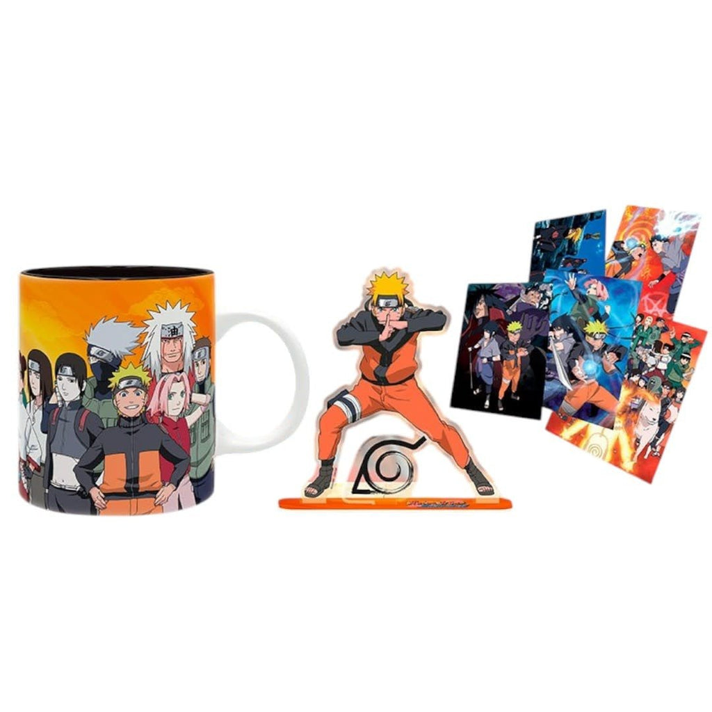 NARUTO SHIPPUDEN - Pck Mug320ml + Acryl + Postcards "Naruto - Fans Geek Store