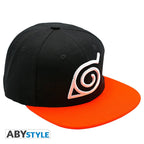 Naruto Shippuden snapbackpet – Konoha zwart-oranje – One size - Fans Geek Storeproduct_type#Naruto Shippuden