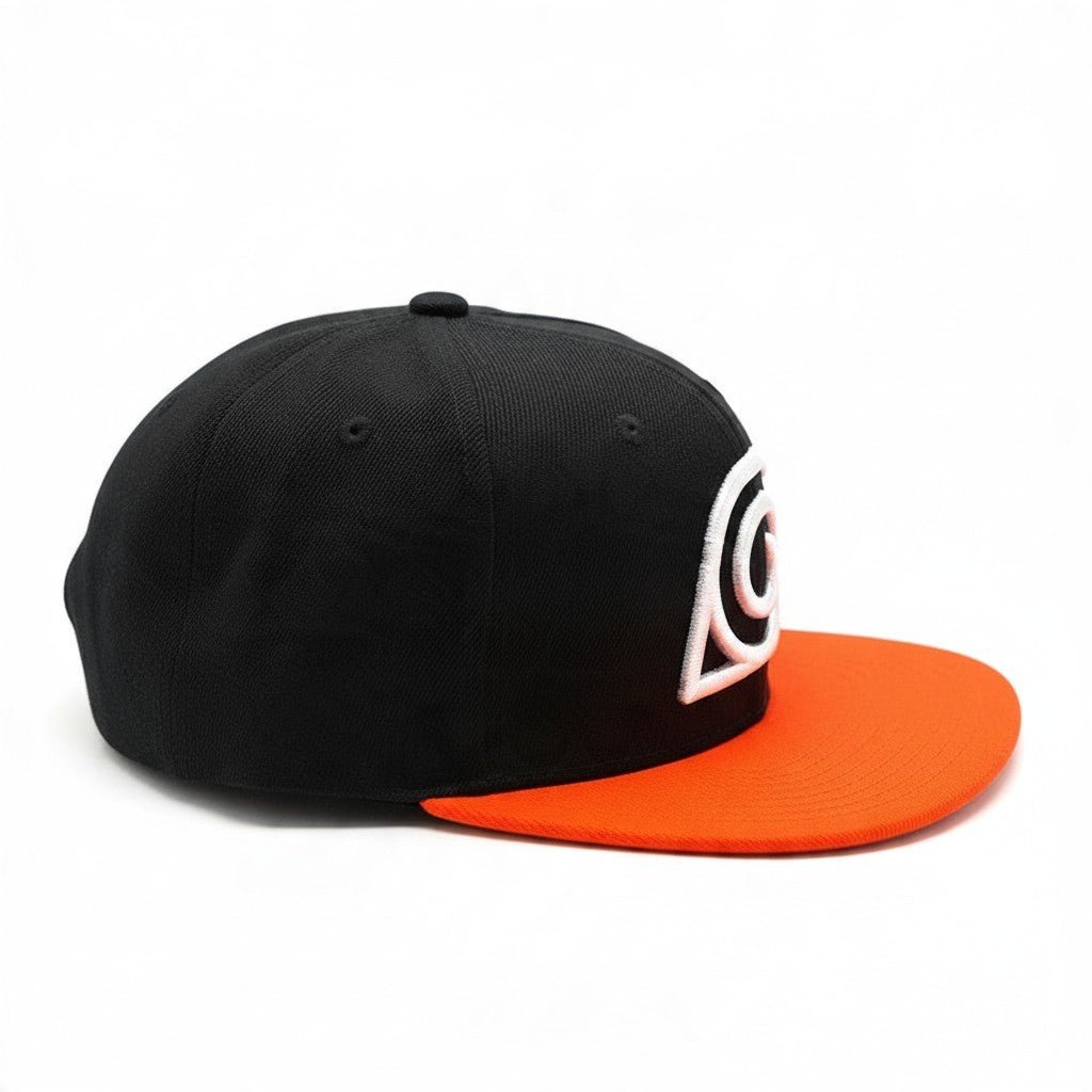 Naruto Shippuden snapbackpet – Konoha zwart-oranje – One size - Fans Geek Storeproduct_type#Naruto Shippuden