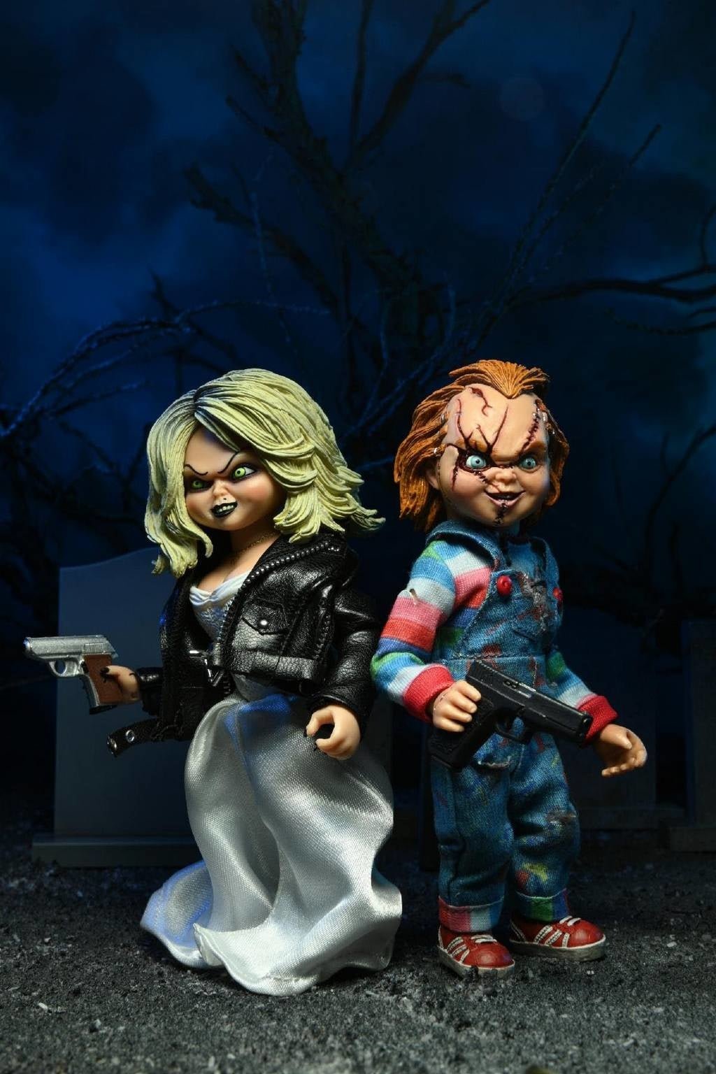 Bride of Chucky: Chucky and Tiffany 8 inch Clothed Action Figure 2 - Pack - Fans Geek Store