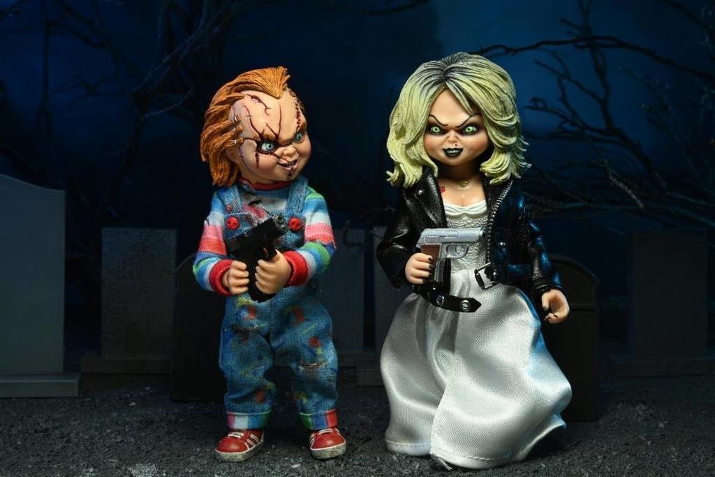 Bride of Chucky: Chucky and Tiffany 8 inch Clothed Action Figure 2 - Pack - Fans Geek Store