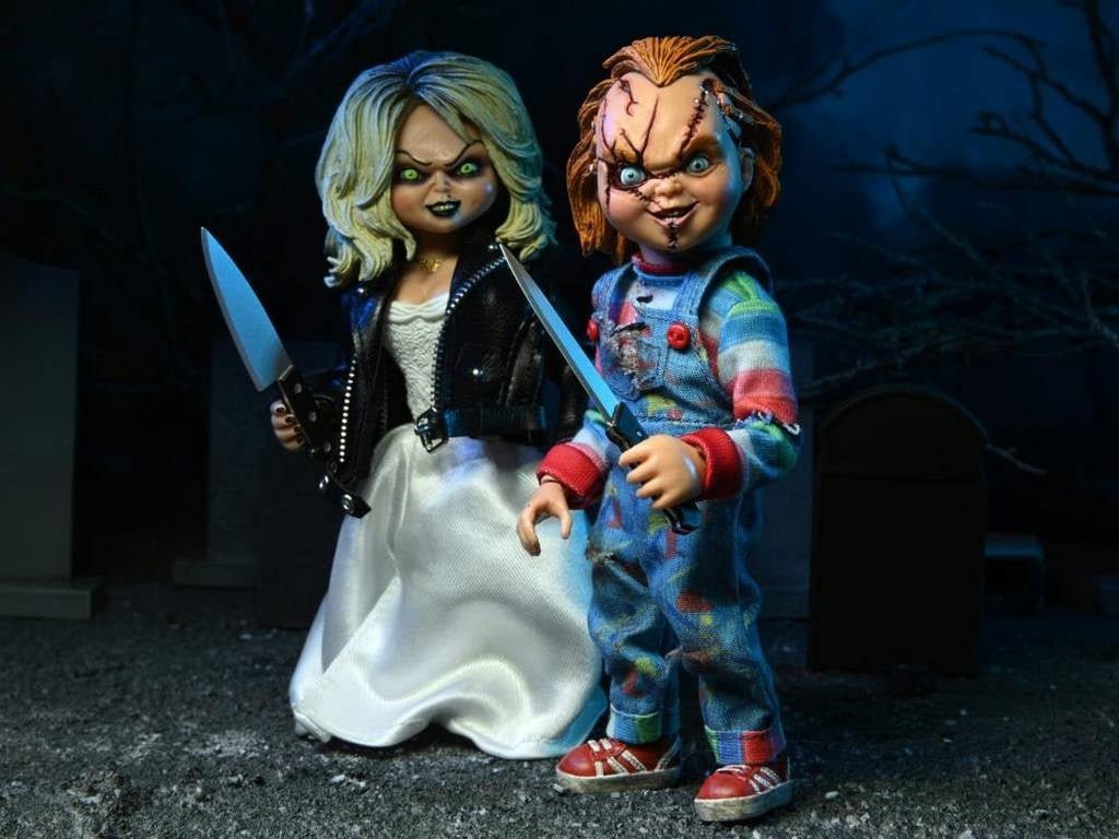 Bride of Chucky: Chucky and Tiffany 8 inch Clothed Action Figure 2 - Pack - Fans Geek Store