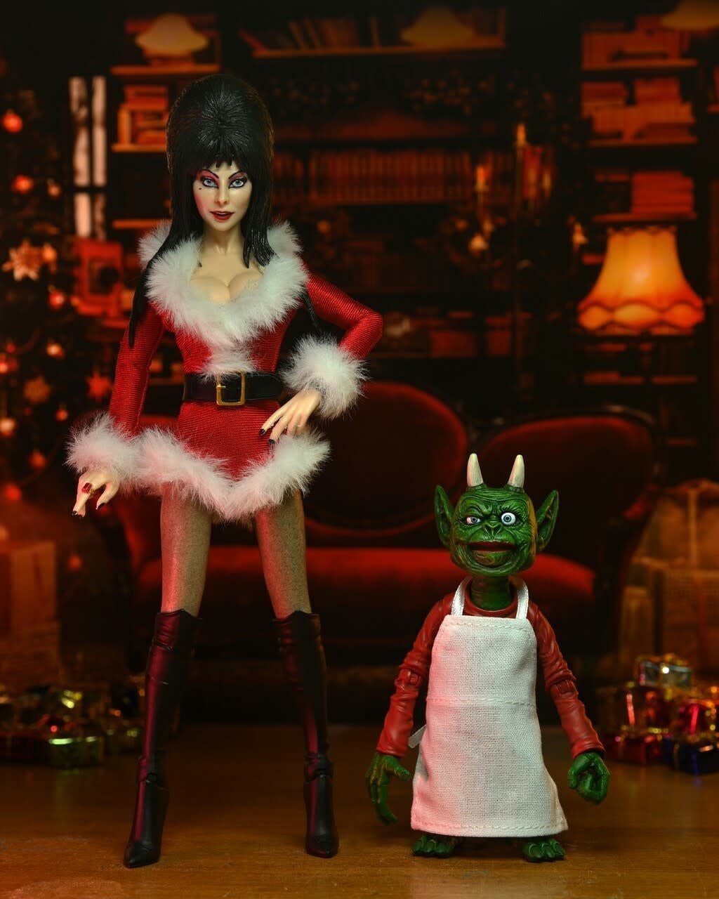 Elvira: Very Scary Xmas Elvira 8 inch Clothed Action Figure - Fans Geek Store