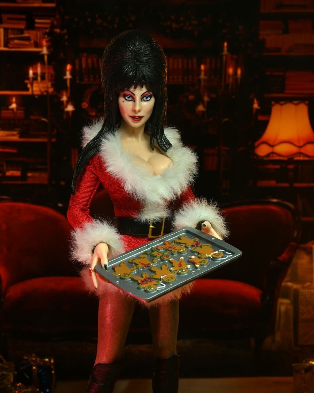 Elvira: Very Scary Xmas Elvira 8 inch Clothed Action Figure - Fans Geek Store