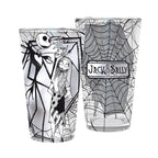 NIGHTMARE BEFORE XMAS - Large Glass - 400ml - Jack & Sally - Fans Geek Store