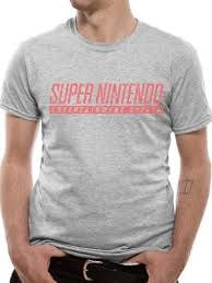 Nintendo: Snes T-Shirt light grey - Fans Geek Store