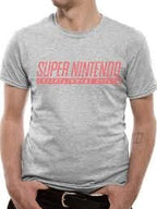 Nintendo: Snes T-Shirt light grey - Fans Geek Store