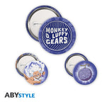 One Piece Badges Set Luffy Gear 5th ABYstyle 3 Stuks