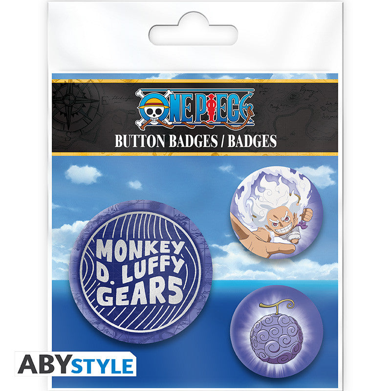 One Piece Badges Set Luffy Gear 5th ABYstyle 3 Stuks