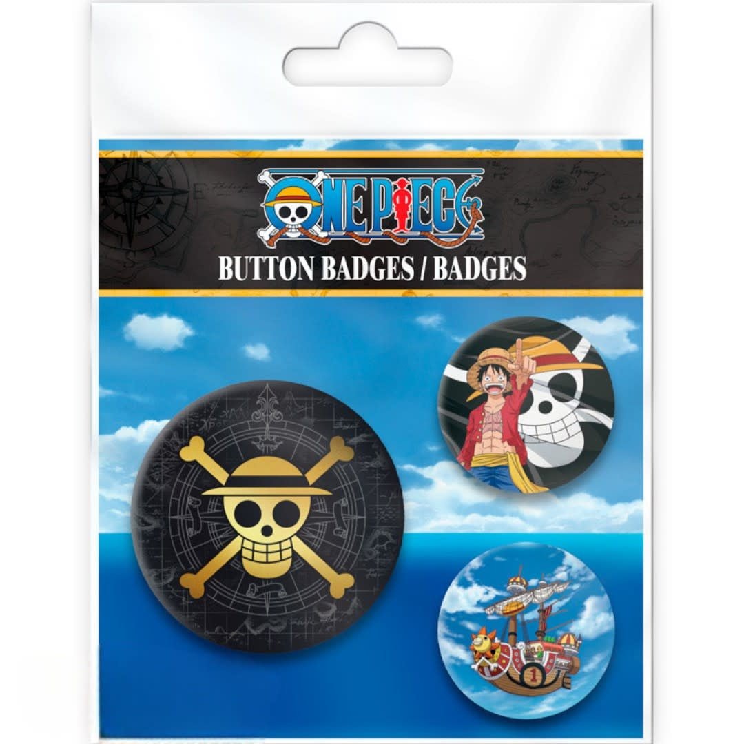 ONE PIECE - Badge Pack - Skull & Luffy - Fans Geek Store
