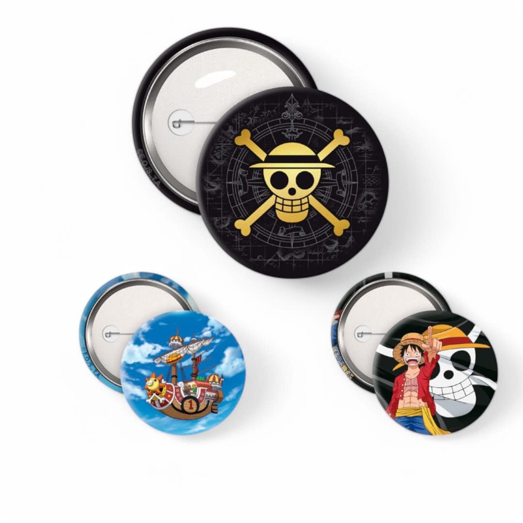 ONE PIECE - Badge Pack - Skull & Luffy - Fans Geek Store