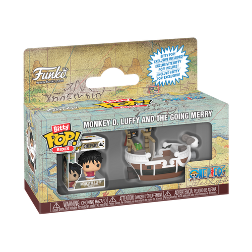 One Piece Bitty POP! Ride Vinyl Figuur Going Merry met Luffy 2,5 cm - Fans Geek Storeproduct_typeFunko