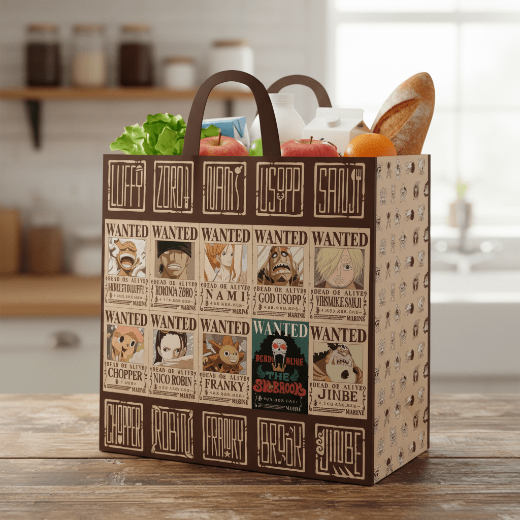 One Piece Boodschappentas Wanted 40 x 40 cm - Fans Geek Storeproduct_typeABYstyle