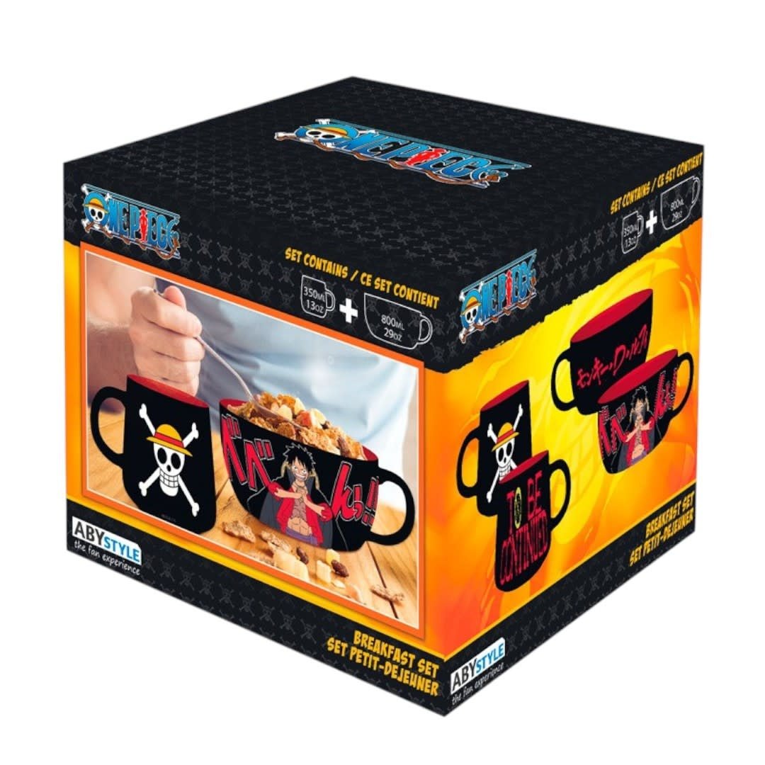 ONE PIECE - Breakfast Set Mug + Bowl - Luffy - Fans Geek Store