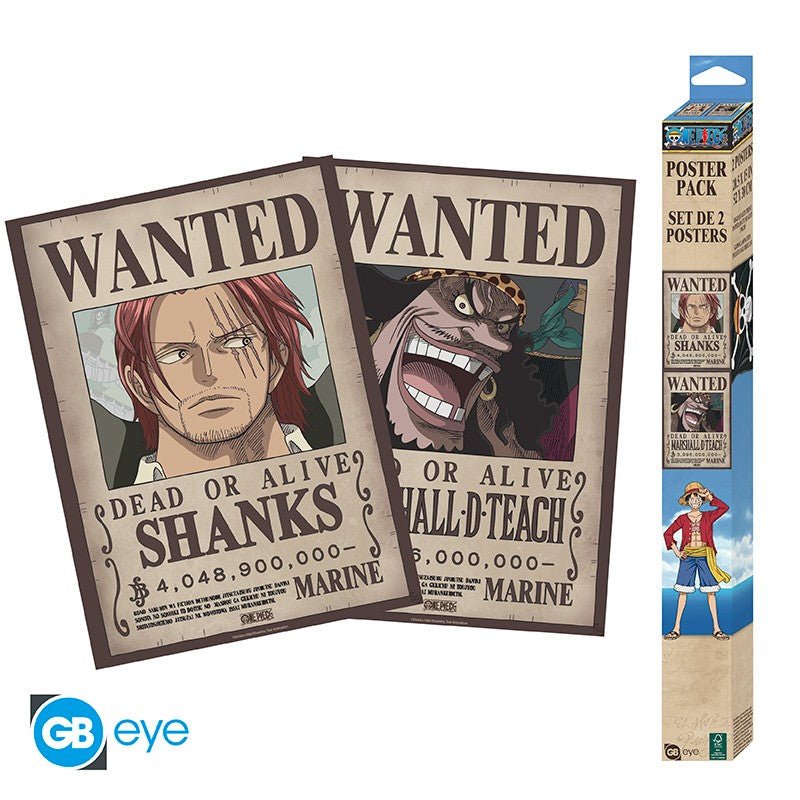 ONE PIECE Chibi Posters Shanks & Blackbeard | Set van 2 | 52x38cm | GB Eye - Fans Geek Storeproduct_typeGB eye