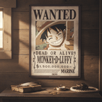 One Piece Chibi Wanted-poster Luffy - Fans Geek Storeproduct_type#Abysse Corp