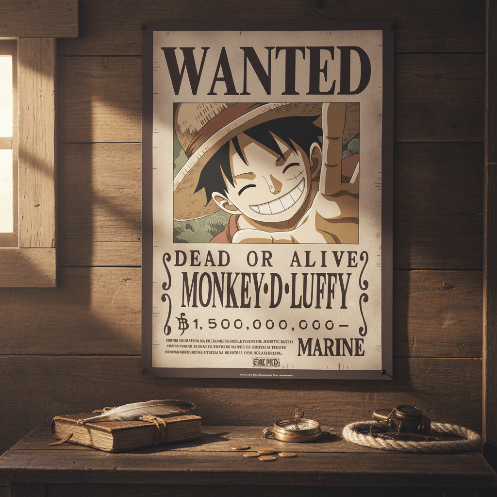 One Piece Chibi Wanted-poster Luffy - Fans Geek Storeproduct_type#Abysse Corp