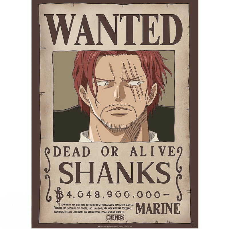 One Piece Chibi Wanted-poster Shanks - Fans Geek Storeproduct_type#GB eye