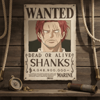 One Piece Chibi Wanted-poster Shanks - Fans Geek Storeproduct_type#GB eye