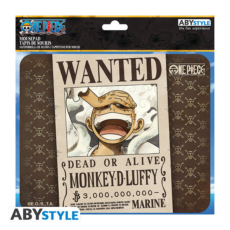 One Piece Muismat Wanted Luffy ABYstyle 23.5x19.5cm