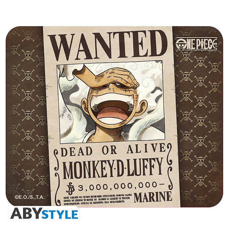 One Piece Muismat Wanted Luffy ABYstyle 23.5x19.5cm