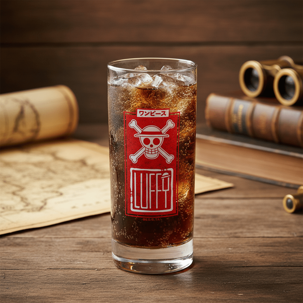 One Piece glazen set met Jolly Rogers van Luffy, Zoro en Sanji 290 ml - Fans Geek Storeproduct_type#ABYstyle