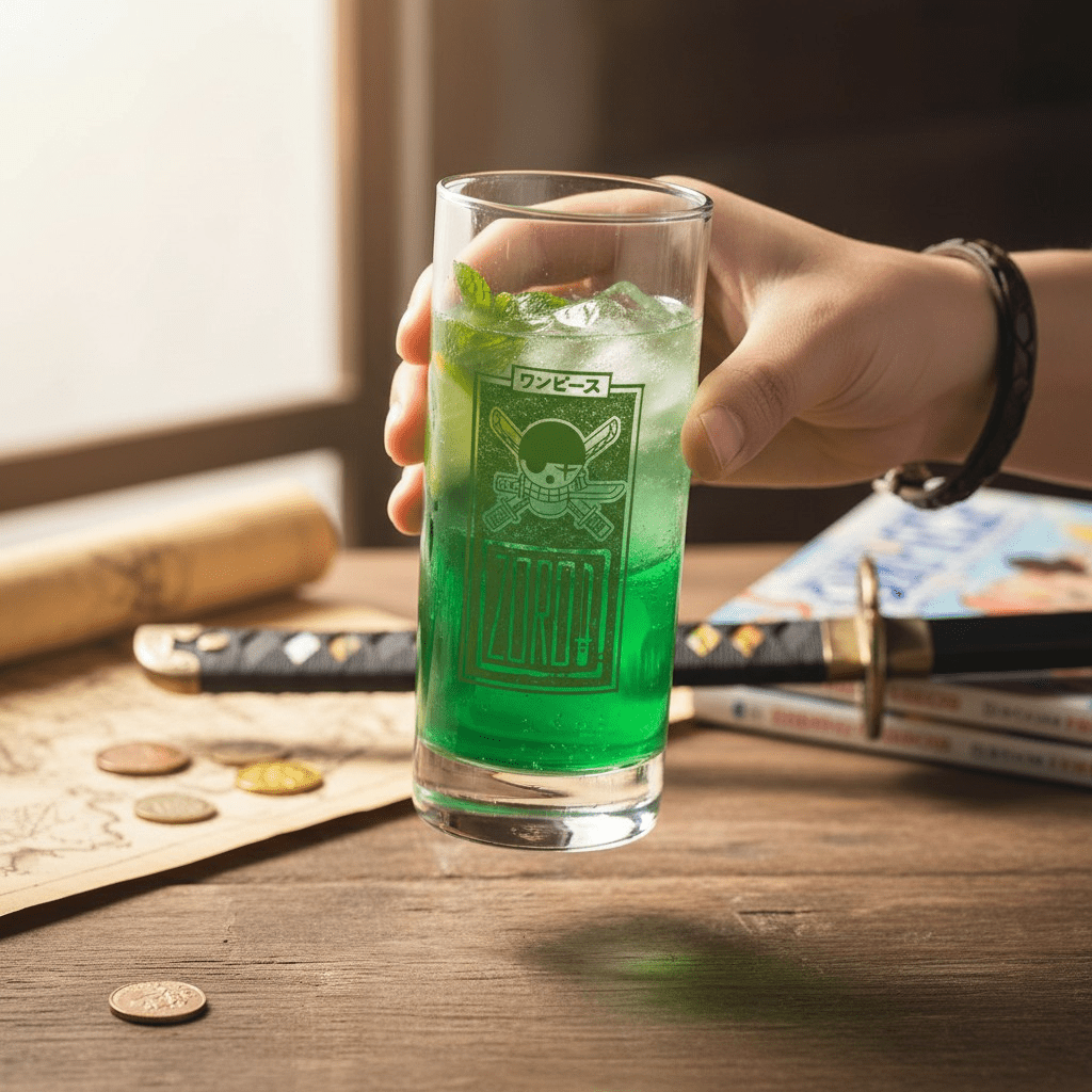 One Piece glazen set met Jolly Rogers van Luffy, Zoro en Sanji 290 ml - Fans Geek Storeproduct_type#ABYstyle