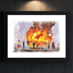 One Piece Going Merry ingelijste poster 30,5 × 40,6 cm - Fans Geek Storeproduct_type#GB eye