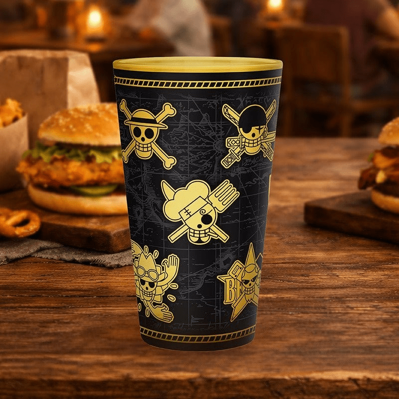 One Piece Gold Skulls Glas 400 ml - Fans Geek Storeproduct_typeOne Piece