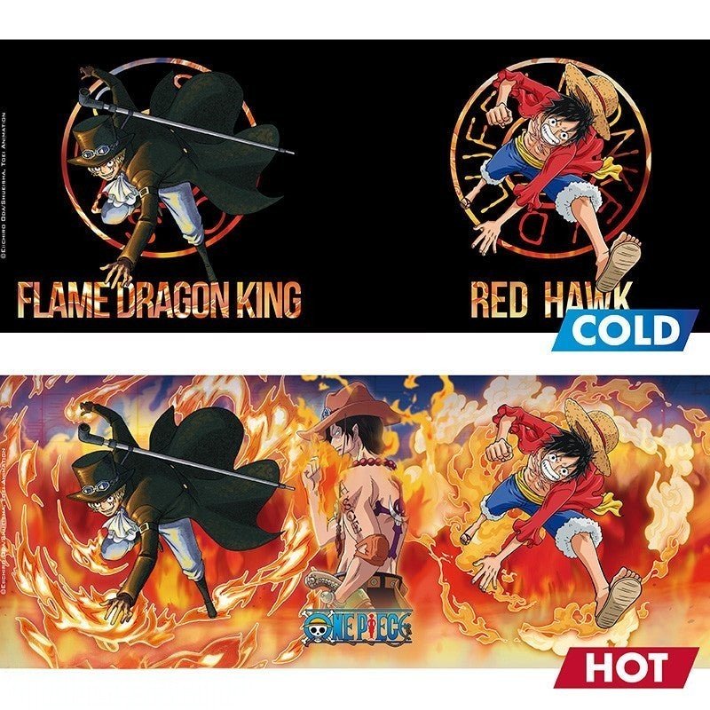 One Piece Heat Change Mok 460 ml - Luffy & Sabo - Fans Geek Storeproduct_typeAbysse Corp