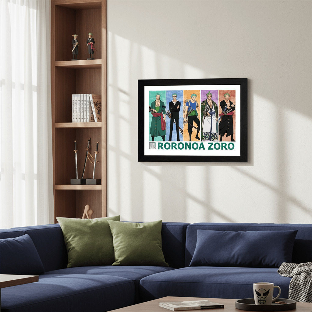 One Piece Ingelijste Poster Roronoa Zoro - Fans Geek Storeproduct_type#GB eye