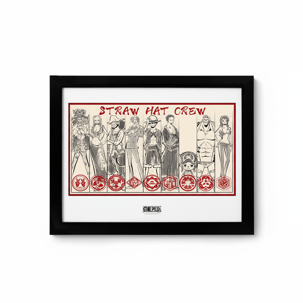 One Piece Ingelijste Poster Straw Hat Crew - Fans Geek Storeproduct_type#GB eye