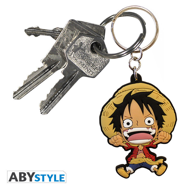 One Piece Sleutelhanger PVC Luffy SD ABYstyle 5.5x4cm