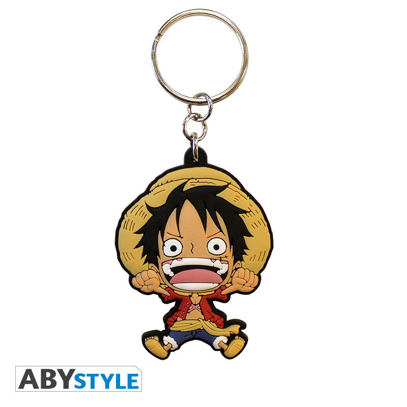 One Piece Sleutelhanger PVC Luffy SD ABYstyle 5.5x4cm