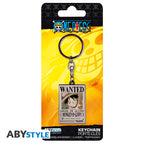 One Piece Sleutelhanger Wanted Luffy ABYstyle Metaal 4x3.5cm