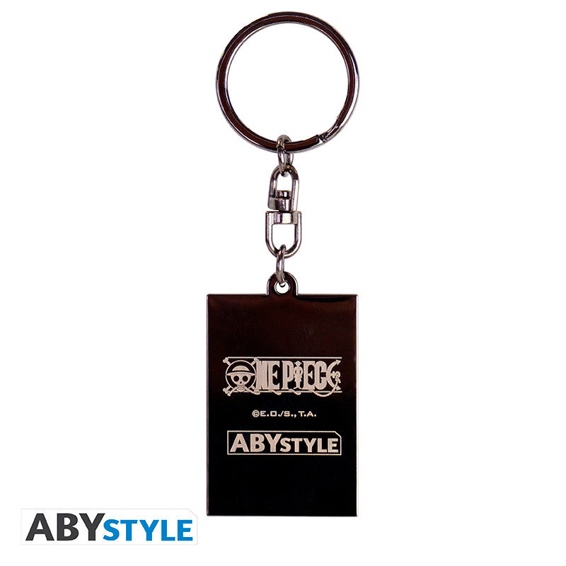 One Piece Sleutelhanger Wanted Luffy ABYstyle Metaal 4x3.5cm