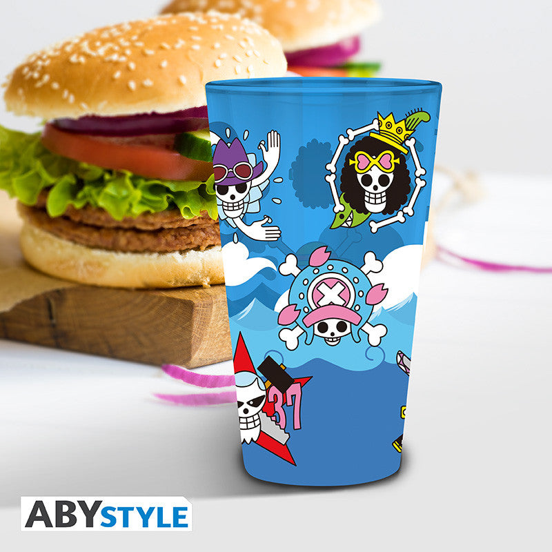 One Piece Glazen Set 2 Skulls ABYstyle 400ml