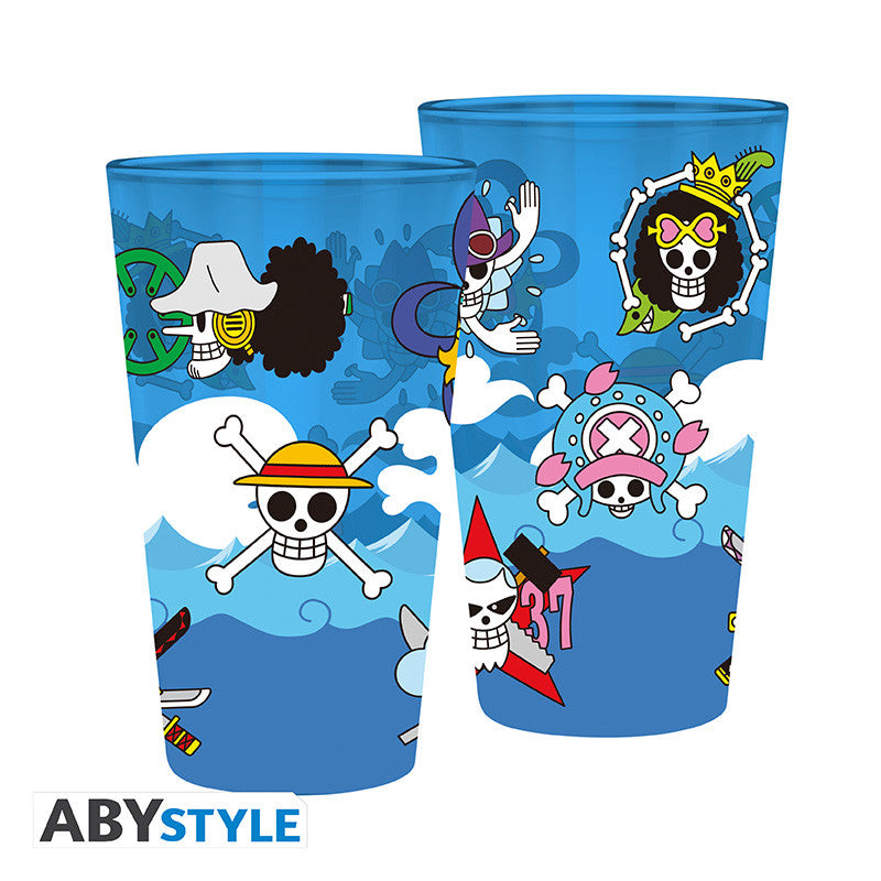 One Piece Glazen Set 2 Skulls ABYstyle 400ml