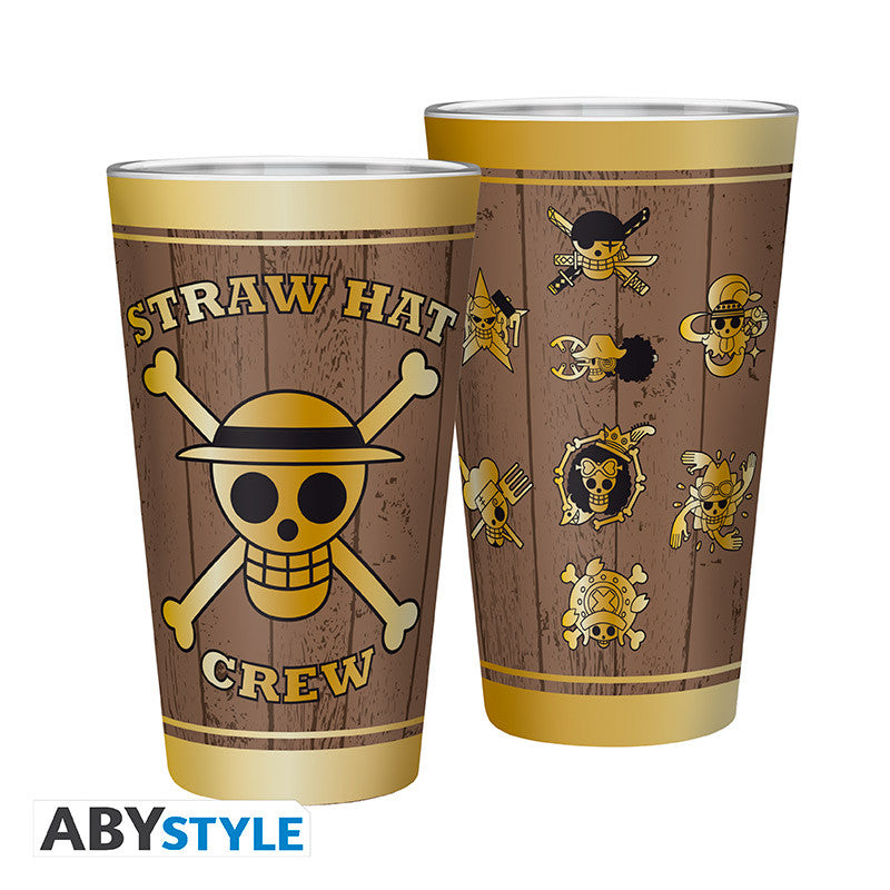 One Piece Glazen Skulls ABYstyle Glas 400ml Set van 2