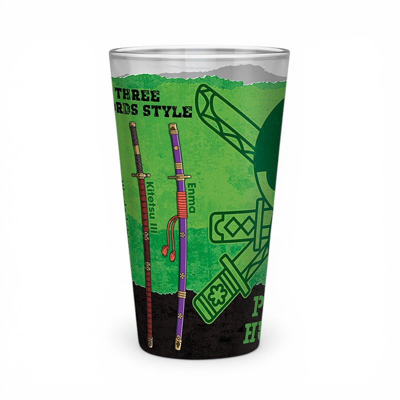 ONE PIECE - Large Glass - 400ml - Zoro