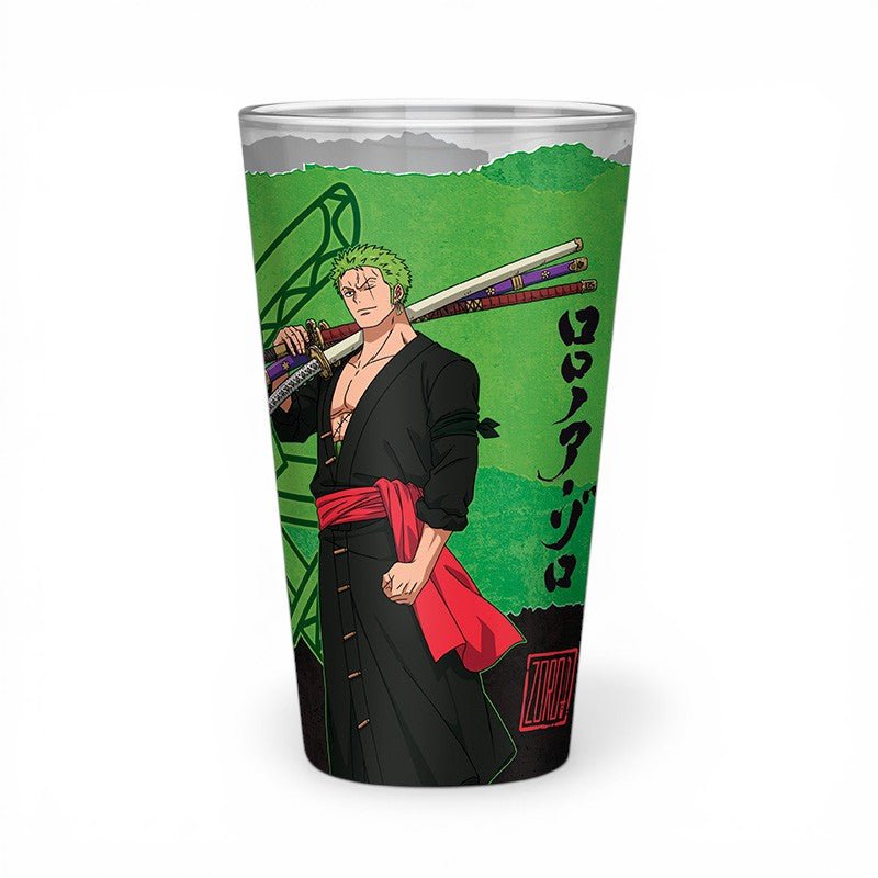 ONE PIECE - Large Glass - 400ml - Zoro - Fans Geek Storeproduct_typeABYstyle