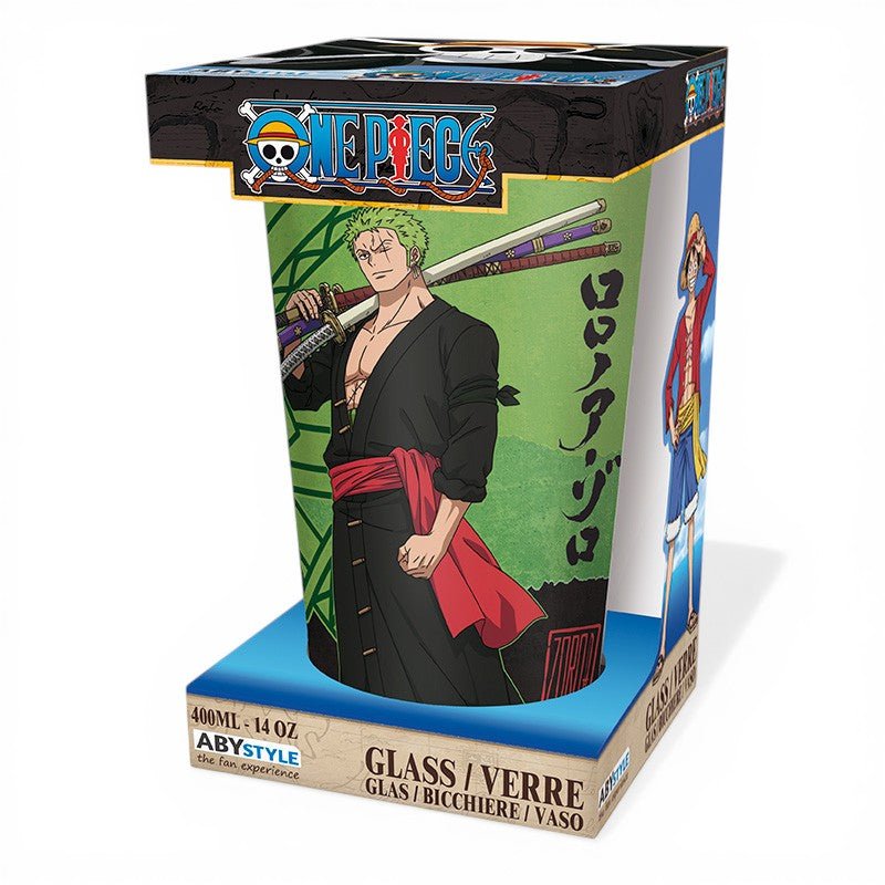 ONE PIECE - Large Glass - 400ml - Zoro - Fans Geek Storeproduct_typeABYstyle