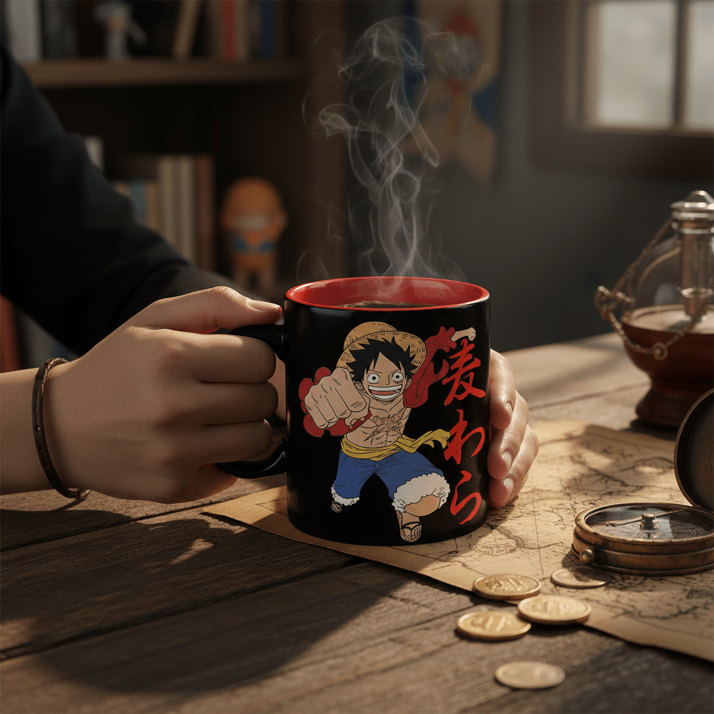 One Piece Luffy en Strohoed-schedel mok 460 ml - Fans Geek Storeproduct_type#ABYstyle