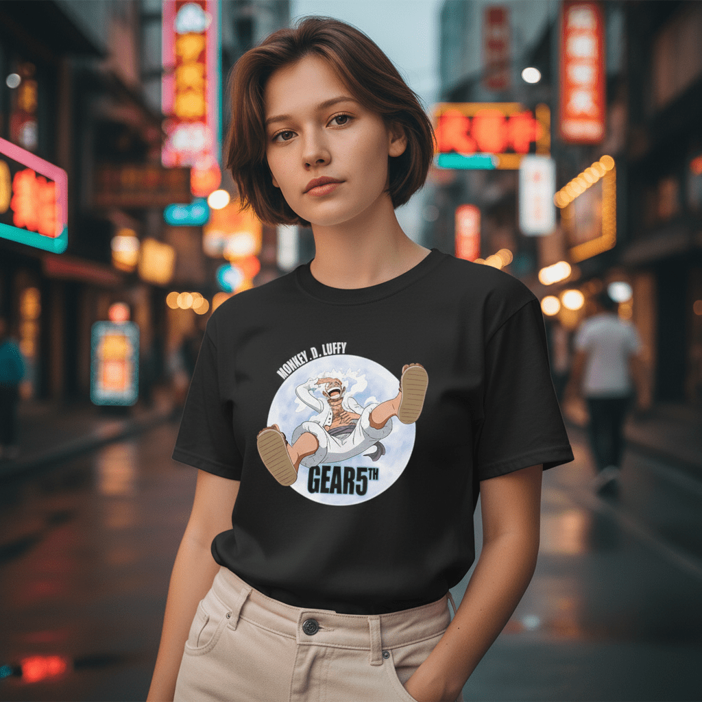 One Piece Luffy Gear 5 T-shirt zwart unisex - Fans Geek Storeproduct_type#ABYstyle